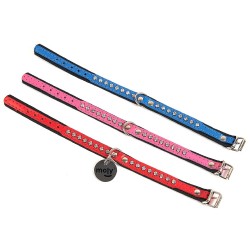 COLLAR PIEL LUXURY SUPER ZIRCON 0,8X25 CM