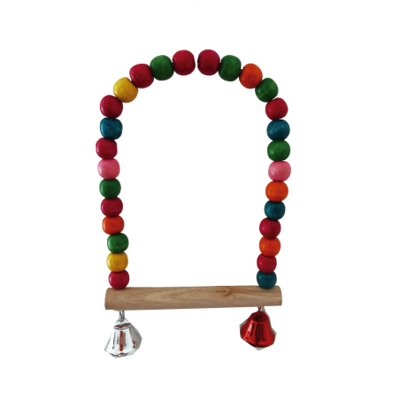 COLUMPIO INTERACTIVO C/SONIDO ARCO MADERA COLORES 17CM