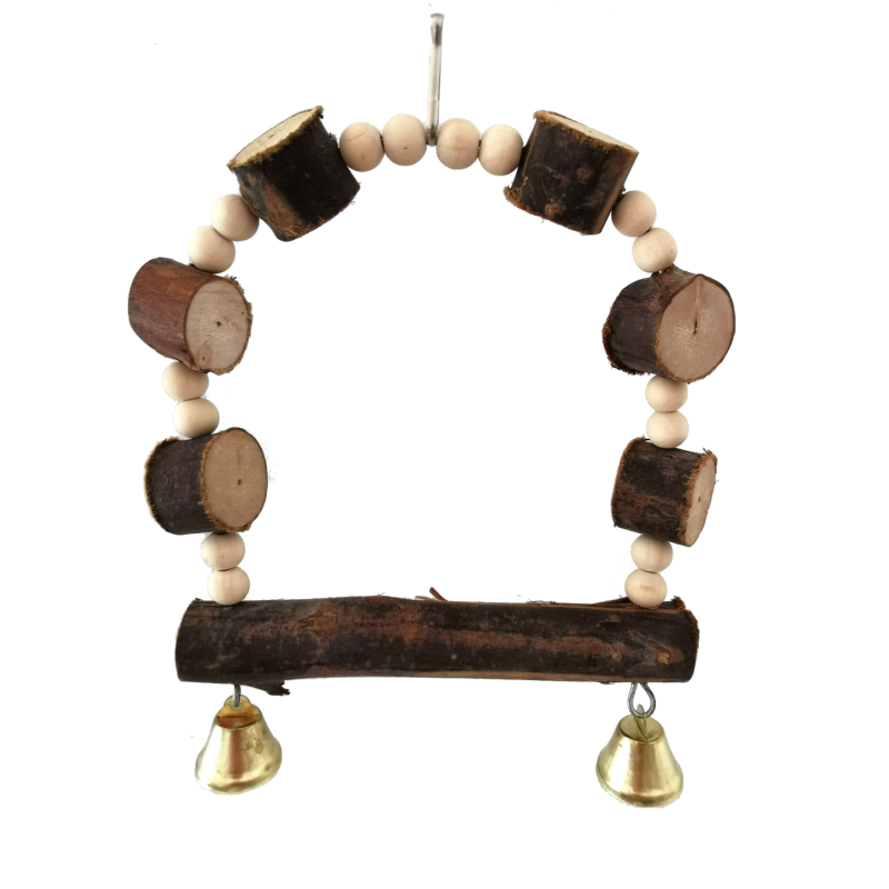 COLUMPIO INTERACTIVO C/SONIDO ARCO MADERA NATURAL 16 CM