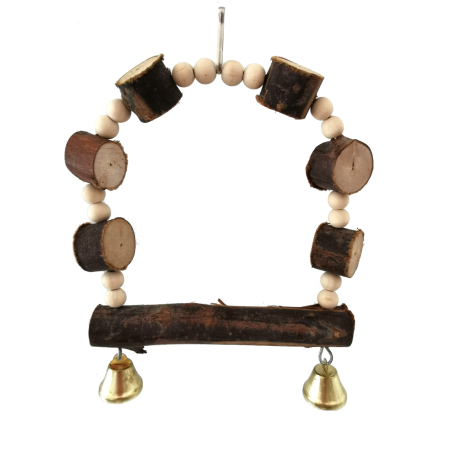 COLUMPIO INTERACTIVO C/SONIDO ARCO MADERA NATURAL 16 CM
