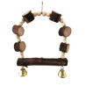 COLUMPIO INTERACTIVO C/SONIDO ARCO MADERA NATURAL 16 CM
