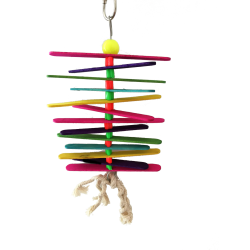 JUGUETE INTERACTIVO C/SONIDO MADERA PALITOS COLORES 25CM