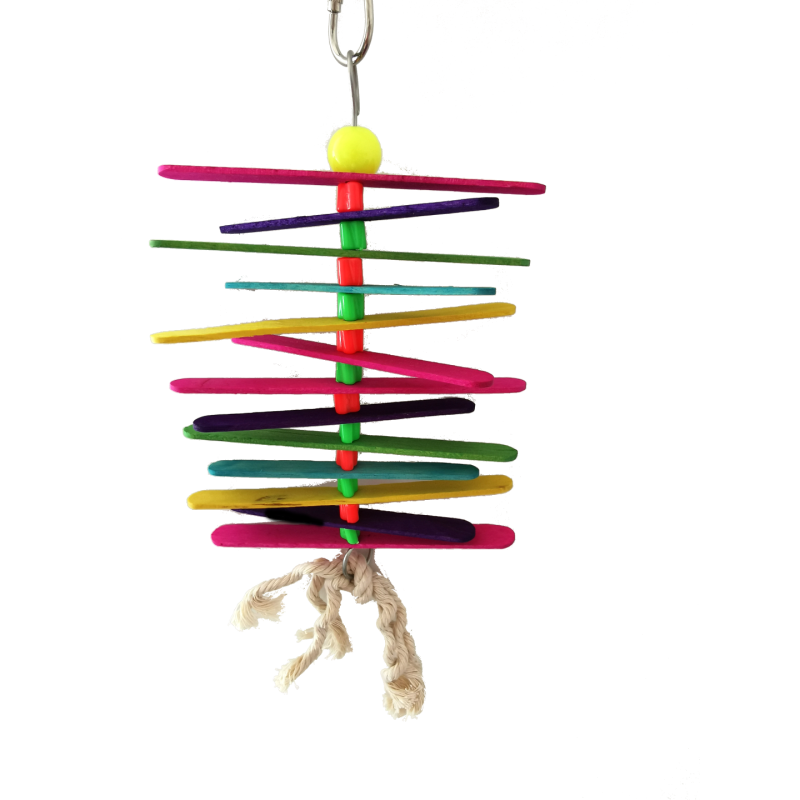 JUGUETE INTERACTIVO C/SONIDO MADERA PALITOS COLORES 25CM