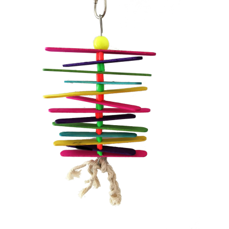 JUGUETE INTERACTIVO C/SONIDO MADERA PALITOS COLORES 25CM