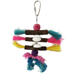 JUGUETE INTERACTIVO TRONQUITOS/FIBRAS/CONCHAS 18x7,5 CM