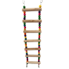 JUGUETE INTERACTIVO ESCALERA PASARELA MADERA COLORES 10x46 CM
