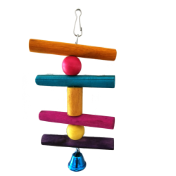 JUGUETE INTERACTIVO MADERA C/SONIDO MIXTO COLORES 10x18 CM