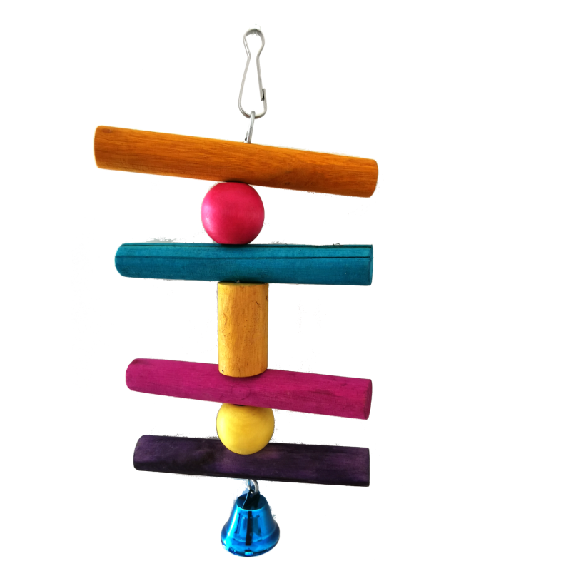 JUGUETE INTERACTIVO MADERA C/SONIDO MIXTO COLORES 10x18 CM