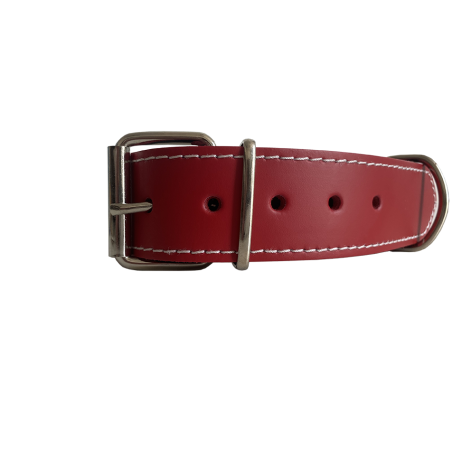 Collar de Cuero Doble para Mascotas - Elegancia y Resistencia