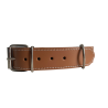 Collar de cuero doble para perros: elegancia y calidad