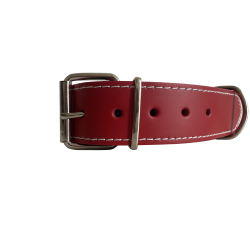 Collar de Cuero Doble para Mascotas - Resistente y Elegante