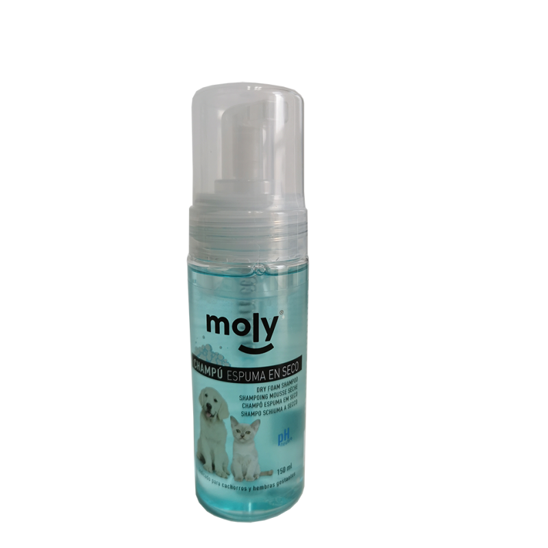 Champú Espuma Seco para Perros 150ml - Limpieza Fácil Champú Espuma Seco para Perros 150ml - Limpieza Fácil