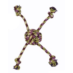 Juguete Lanzadera Cuádrupe Trendy Algodón para Perros 32 cm