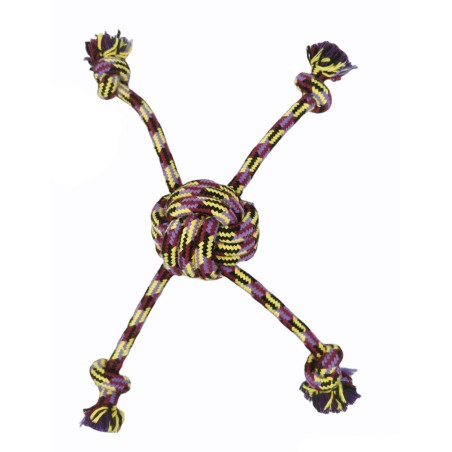 Juguete Lanzadera Cuádrupe Trendy Algodón para Perros 32 cm