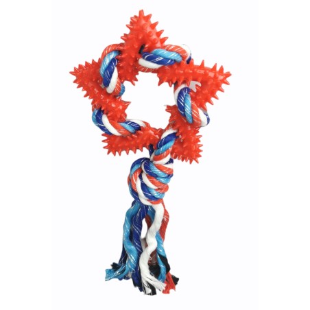 Mordedor Estrella Dental TPR 26cm - Juguete para Perros Divertido