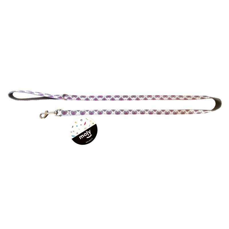 Ramal para Perros Moly: Correa de Nylon con Corazones Ramal para Perros Moly: Correa de Nylon con Corazones