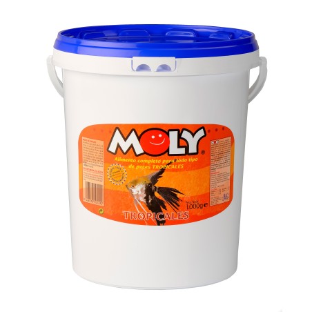 Alimento en escamas para peces tropicales Moly - Nutrición óptima