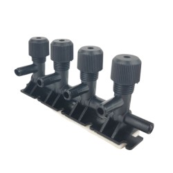 Llave para acuario de 4 salidas | Accesorios prácticos