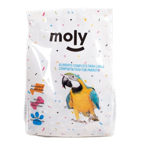 MIXTURA LOROS Y COTORRAS MOLY 600 GR