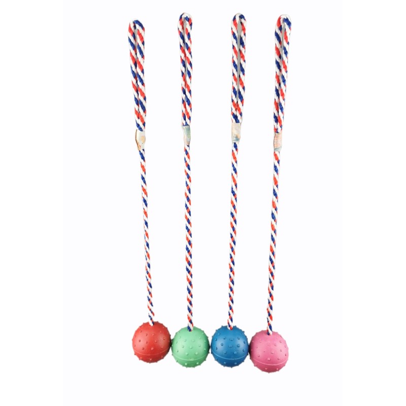 PELOTA CAUCHO 6CM C/RAMAL NYLON PELOTA CAUCHO 6CM C/RAMAL NYLON
