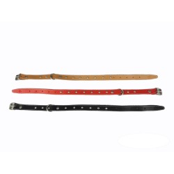 Collar de Cuero Liso para Perros 35 cm - Calidad y Estilo