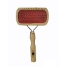 Cepillo Carda Sencillo para Perros con Mango de Madera