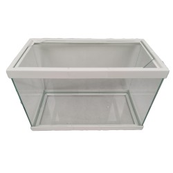 Acuario Cristal Blanco 38 Lts: Diseño Moderno y Seguro