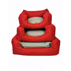 Cuna Waterproof Roja para Perros y Gatos - Comodidad Total