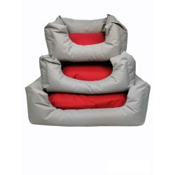 Cuna para perros impermeable gris 75x63x24 de calidad