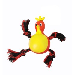 Juguete Mordedor para Perros 17cm con Cuerda y Sonido