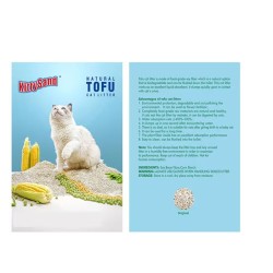 Arena para Gatos Biodegradable Tofu Aromas 2,5 KG