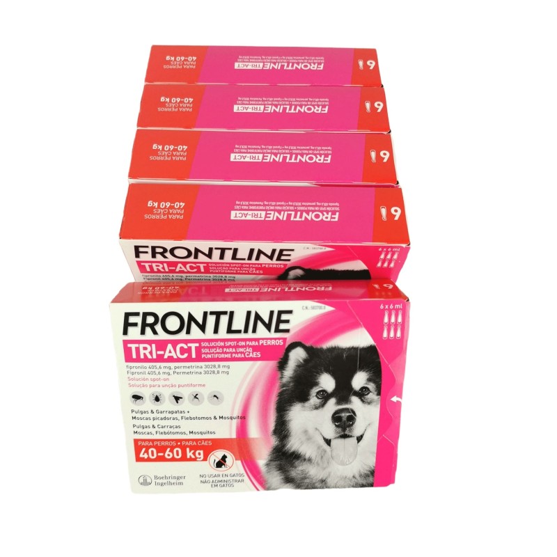 Antiparasitarios Frontline Tri-Act perros grandes entre 40-60 kilos
