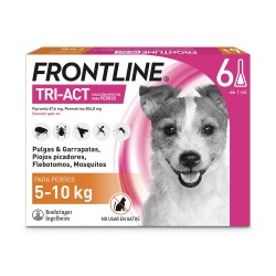 Frontline Tri-Act: Antiparasitario para perros 5-10 kg