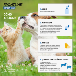 Frontline Spray Antiparasitario 250ml para gatos y perros