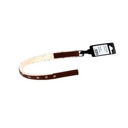 COLLAR LUXURY PIEL NUBE 2X45 CMS