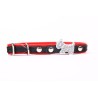 Collar de Piel Luxury Joya Rojo para Mascotas - 30 cm