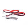 Correa Piel Luxury Joya Roja 120 cm para tu mascota
