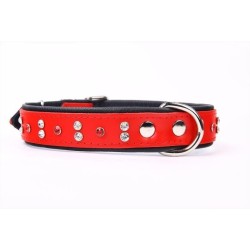 Collar de Piel Luxury con Cristales para Mascotas 56 cm