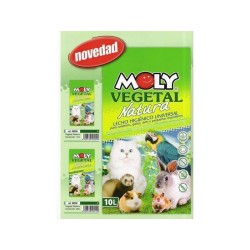 Moly Vegetal Natura 10L: Lecho Higiénico 100% Biodegradable