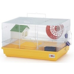 Jaula para hámster 1 piso 47x30x27 cm - Fácil limpieza y cómoda