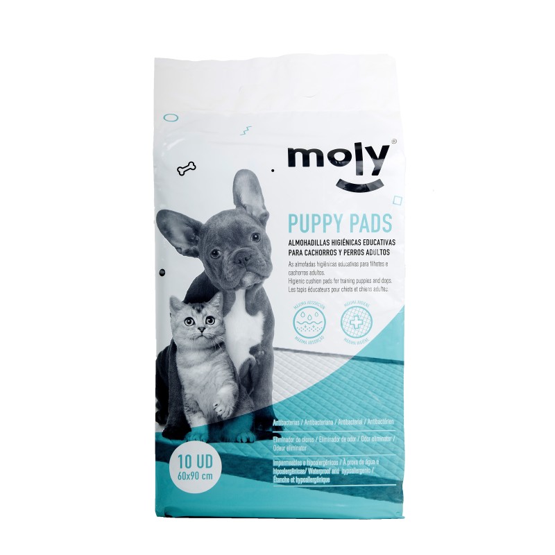 MOLY PUPPY PADS GRAND. 60 X 90cm 10 PCS MOLY PUPPY PADS GRAND. 60 X 90cm 10 PCS