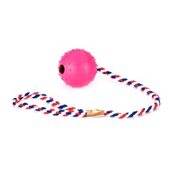 PELOTA CAUCHO 6CM C/RAMAL NYLON