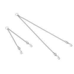 ACOPLE 2 PERROS CROMADO 25cm X 2mm