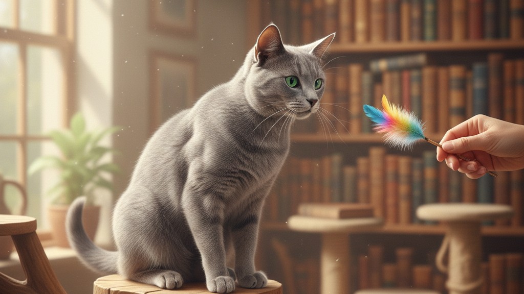 Adiestramiento efectivo para gatos Azul Ruso: técnicas y recomendaciones