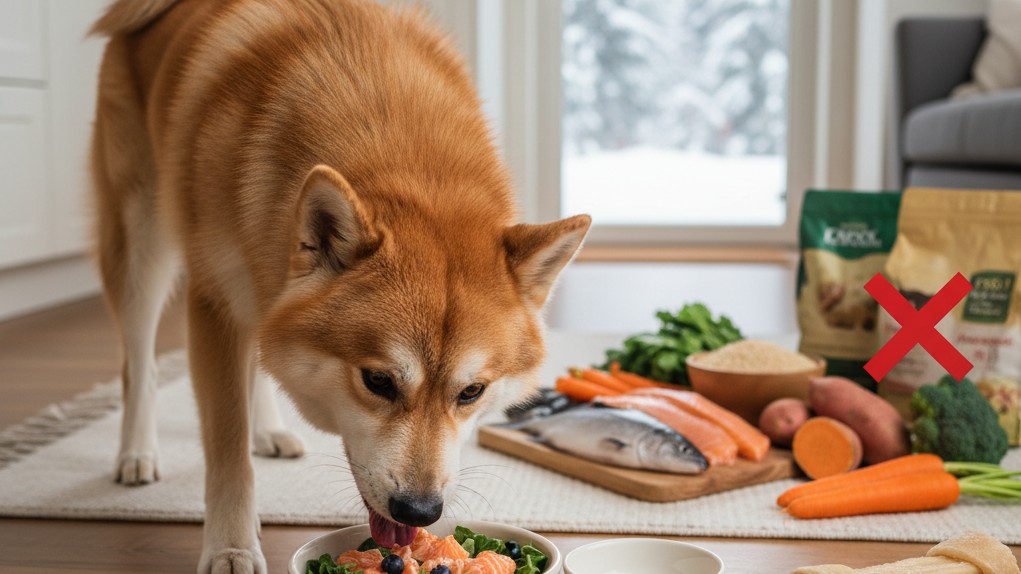 Alimentación ideal para el Hokkaido Inu: qué darle y qué evitar