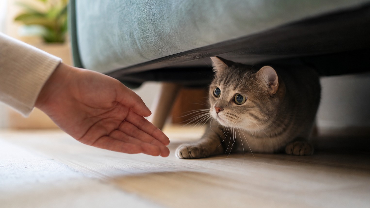 Cómo ayudar a un gato tímido