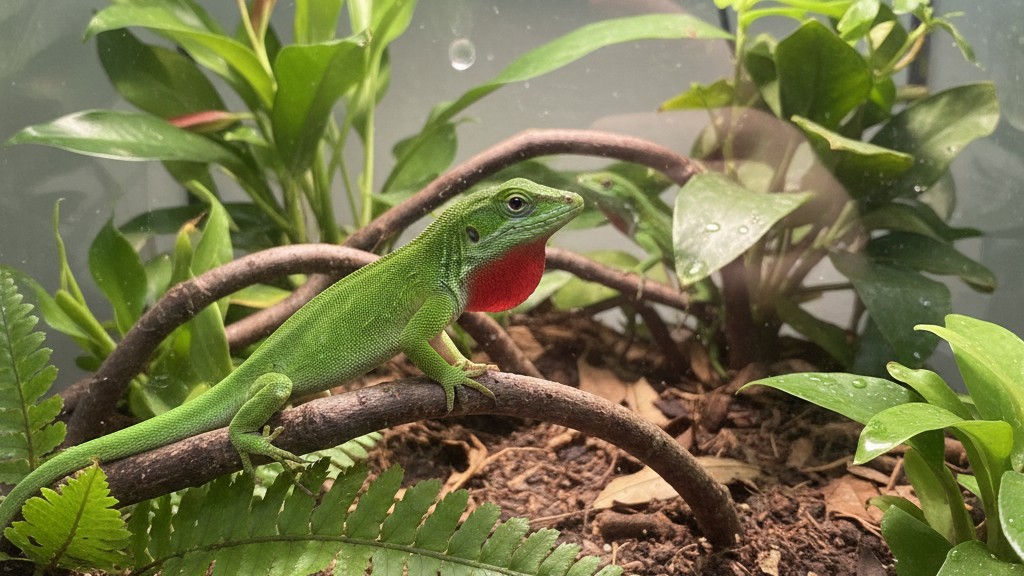 Cómo entender el comportamiento del Anolis verde en casa