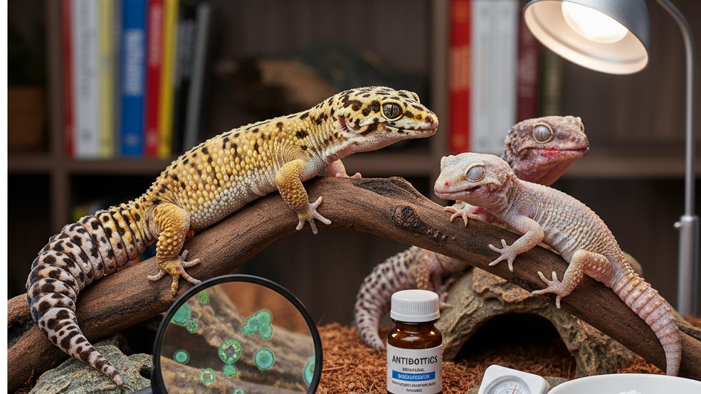 Cómo identificar y tratar las enfermedades más comunes en geckos leopardo