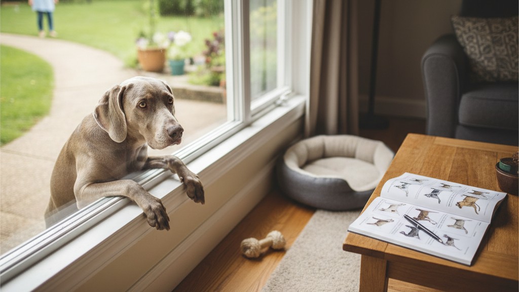 Cómo manejar la ansiedad por separación en Weimaraners: técnicas y consejos prácticos
