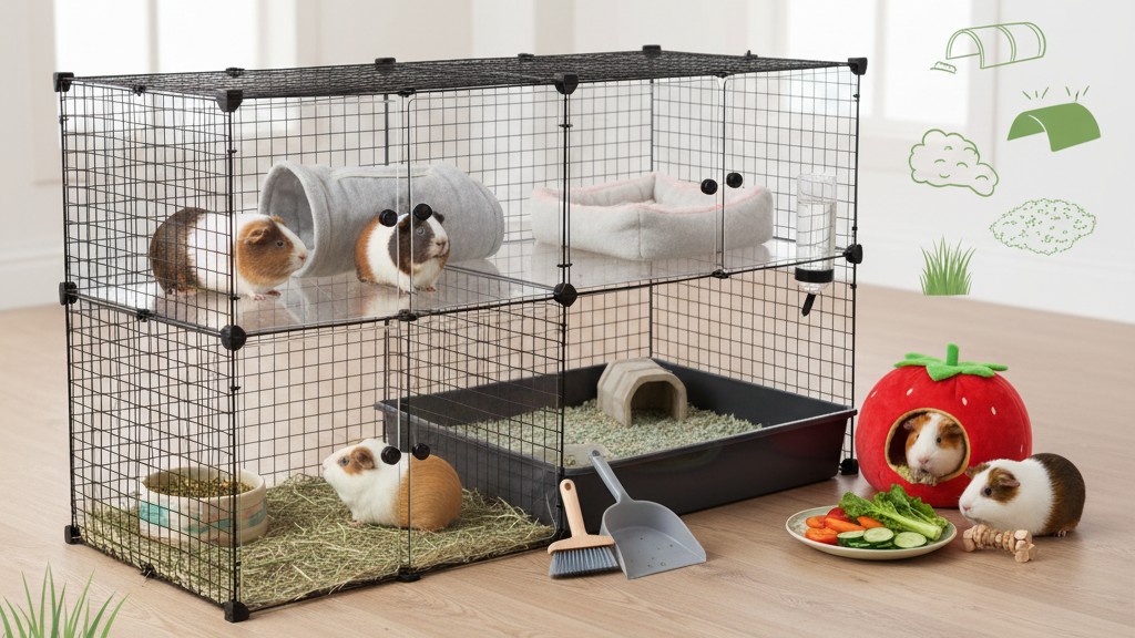 Cómo preparar el hábitat perfecto para tu cobaya: espacio, higiene y comodidad